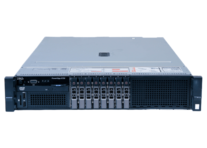 Dell PowerEdge R730 8 - Bay | 2x Intel E5 - 2637V4 | 8 CPU Cores | 64GB RAM | 7.68TB Storage | PERC H730 - SaveMyServer.com